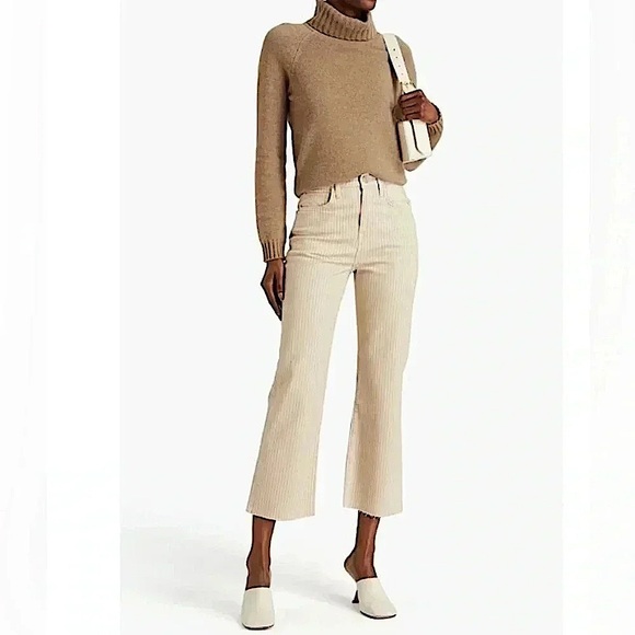 Frame Le Jane Straight Leg Jeans Cream Tan - Picture 14 of 15